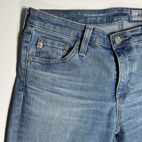 AG Adriano Goldschmied Jeans Womens 28R The Legging Ankle Super Skinny Lght Blue - Picture 6 of 16